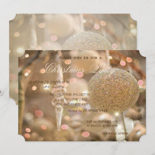 Eleganter Weihnachtsball, Firmenweihnachtsfeier Einladung