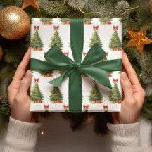 Eleganter Weihnachtsbaum mit Red Bow & Presents -