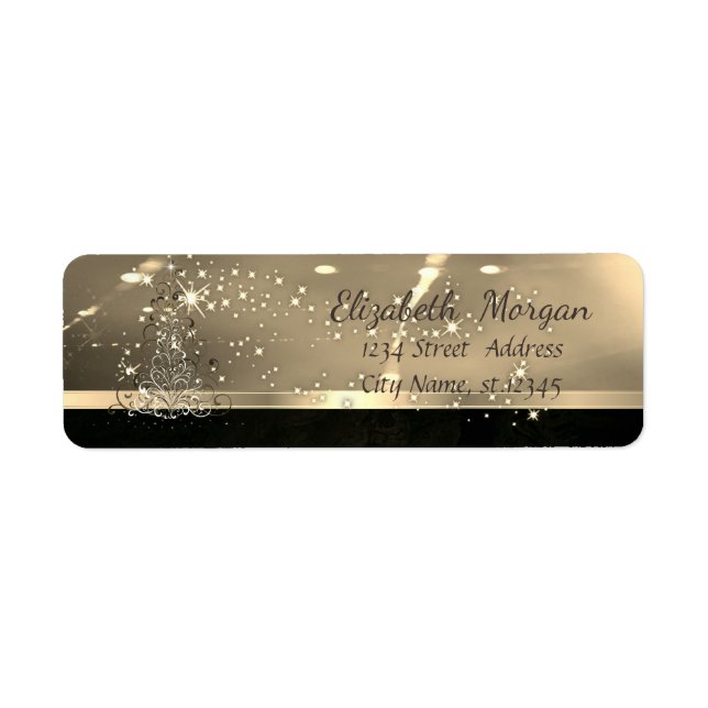Eleganter Weihnachtsbaum, Sparkle, Imitate Gold (Vorne)