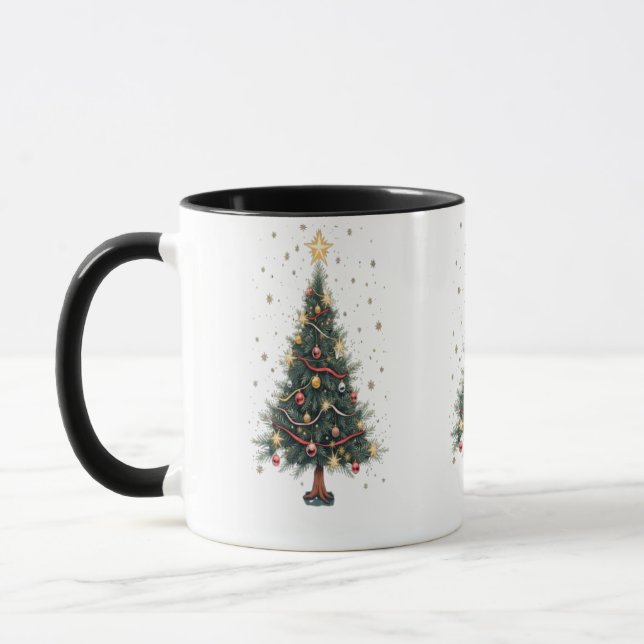 Eleganter Weihnachtsbaum Tasse (Links)