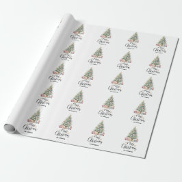 Eleganter Weihnachtsbaum & Veranstaltungen Geschenkpapier