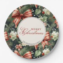 Eleganter Weihnachtscheer Candy Cane Bows Custom