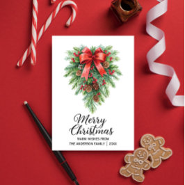 Eleganter Weihnachtsfeiertag Feiertagskarte