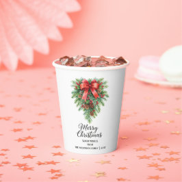 Eleganter Weihnachtsfeiertag Pappbecher