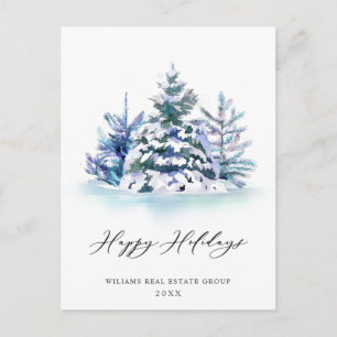 Eleganter Weihnachtsgruß der eleganten Kiefer für  Postkarte