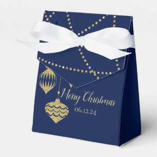 Eleganter WeihnachtsImitat-Glitzer verziert Geschenkschachtel