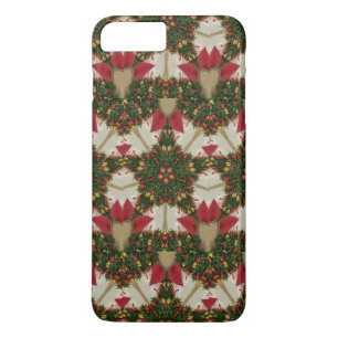 Eleganter Weihnachtskraut Rot Grün Kaleidoskopisch Case-Mate iPhone Hülle