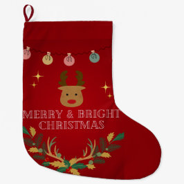 Eleganter Weihnachtsurlaub Großer Weihnachtsstrumpf