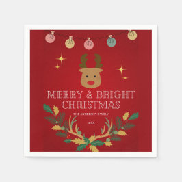 Eleganter Weihnachtsurlaub Serviette