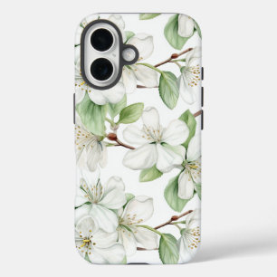 Eleganter weißer Apfelwein iPhone 16 Hülle