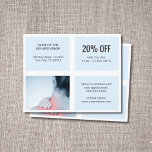 Eleganter, weißer Blauer Foto Massagetherapeut Flyer<br><div class="desc">Eleganter Flyer,  Coupon Design Vorlage mit einem beruflichen Studio-Foto. Perfektes Marketing Tool für Ihre Kunden. Dieser Flyer ist vollständig anpassbar,  Sie können Ihre persönlichen Daten einfach hinzufügen. Wenn Sie Hilfe benötigen,  um es anzupassen,  kontaktieren Sie uns bitte. Sie können dieses Produkt mit Visitenkarten abgleichen.</div>