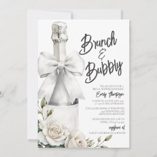 Eleganter Weißer Blumenbrunch und Bubbly