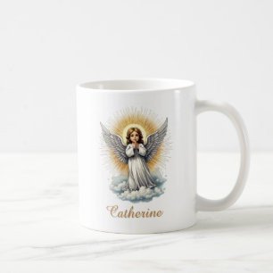 Eleganter Weißer Engel Religiös Christlich Kaffeetasse