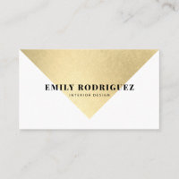 Eleganter weißer Goldfolie-Farbblock minimalistisc
