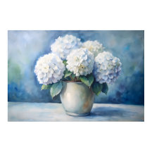 Eleganter weißer Hortensien-Blumenstrauß