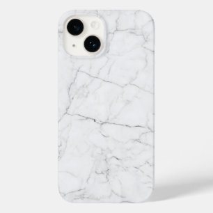 Eleganter weißer Marmor Case-Mate iPhone 14 Hülle