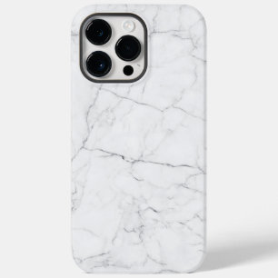 Eleganter weißer Marmor Case-Mate iPhone 14 Pro Max Hülle
