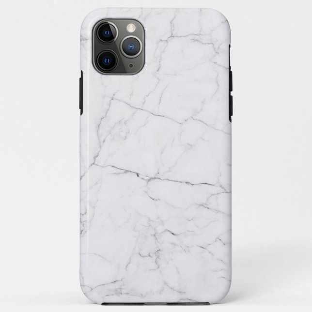 Eleganter weißer Marmor  Case-Mate iPhone Hülle (Rückseite)