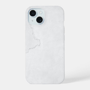 Eleganter weißer Marmor iPhone 15 Hülle