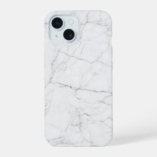 Eleganter weißer Marmor  iPhone 15 Hülle