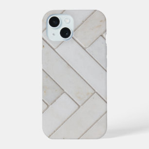 Eleganter weißer Marmor iPhone 15 Hülle