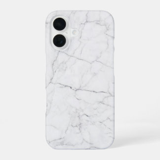 Eleganter weißer Marmor  iPhone 16 Hülle