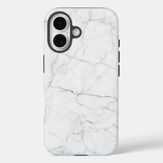 Eleganter weißer Marmor  iPhone 16 Hülle