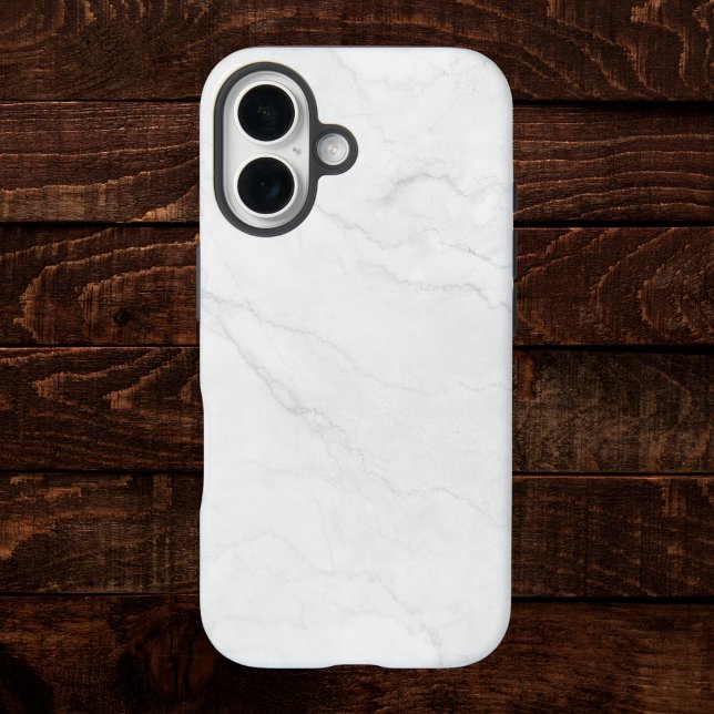 Eleganter weißer Marmor iPhone 16 Hülle (Elegant White Marble Case-Mate iPhone Case
)