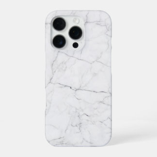 Eleganter weißer Marmor iPhone 16 Pro Hülle