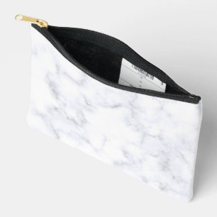 Eleganter weißer Marmor modern Zubehörtasche
