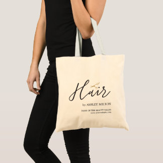 Eleganter, weißer Schere Haarstil Tragetasche