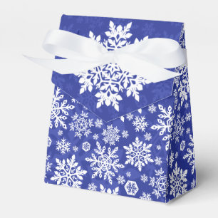 Eleganter weißer Schneeflocke (Mitternacht) Geschenkschachtel