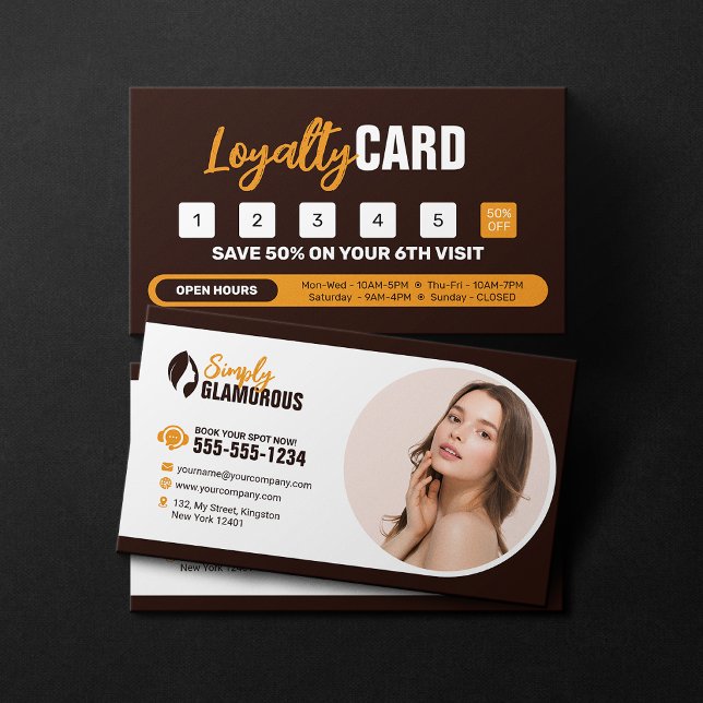 Eleganter Wellness-Center Beauty Salon Makeup Nail Treuekarte (Von Creator hochgeladen)