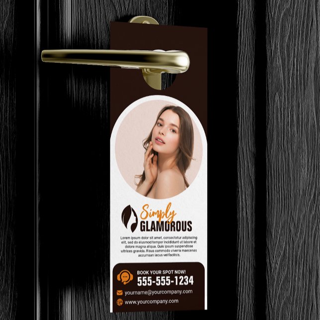 Eleganter Wellness-Center Beauty Salon Makeup Nail Türanhänger (Von Creator hochgeladen)