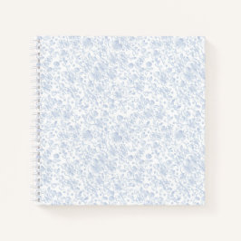 Eleganter White Floral Hibiskus Daisies Muster | Notizbuch