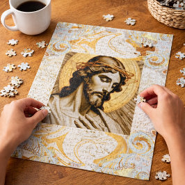 Eleganter White & Gold Jesus Inspiration Christlic