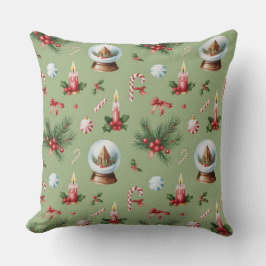 Eleganter Winter Botanisches Weihnachtskissen Kissen