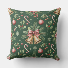 Eleganter Winter Botanisches Weihnachtskissen Kissen