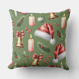 Eleganter Winter Botanisches Weihnachtskissen Kissen