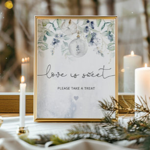 Eleganter Winter Liebe ist süß, gönn dir was Poste Poster
