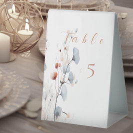 Eleganter Winter pastellfarben Tischaufsteller