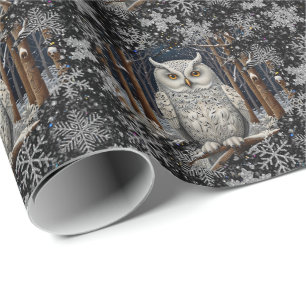 Eleganter Winterwald Geschenkpapier