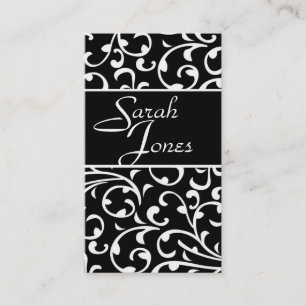 Eleganter Wirbels-Damast-kundenspezifische Visitenkarte
