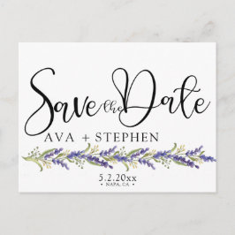 Eleganter Wisteria tree Save the Date Ankündigungspostkarte