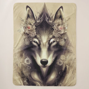 Eleganter Wolf Sherpa-Decke Sherpadecke