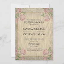 Eleganter Wörterbuchdruck und Rosen Probedurchlauf