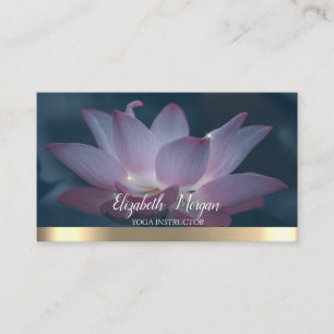 Eleganter Yoga stilvoller Lotus  Visitenkarte