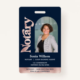 Eleganter zertifizierter Notar Public Loan Signing Ausweis