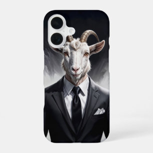 Eleganter Ziegenherr in formeller Portraitszene iPhone 16 Hülle