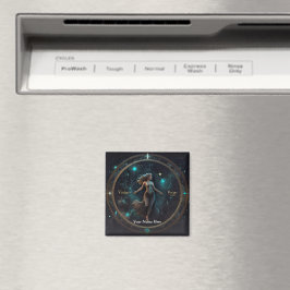 Eleganter Zodiac Personalisiert Office Space Magnet